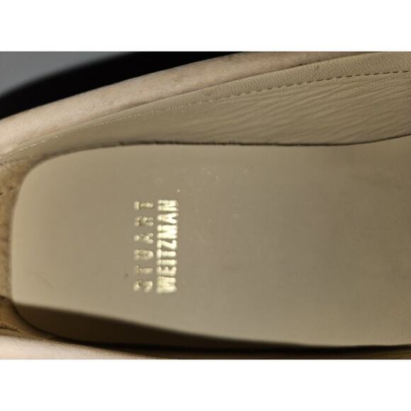 NWOB! Stuart Weitzman Suede Leather Driving Loafer Jeweled Women's Size 7.5 Tan - Picture 12 of 16
